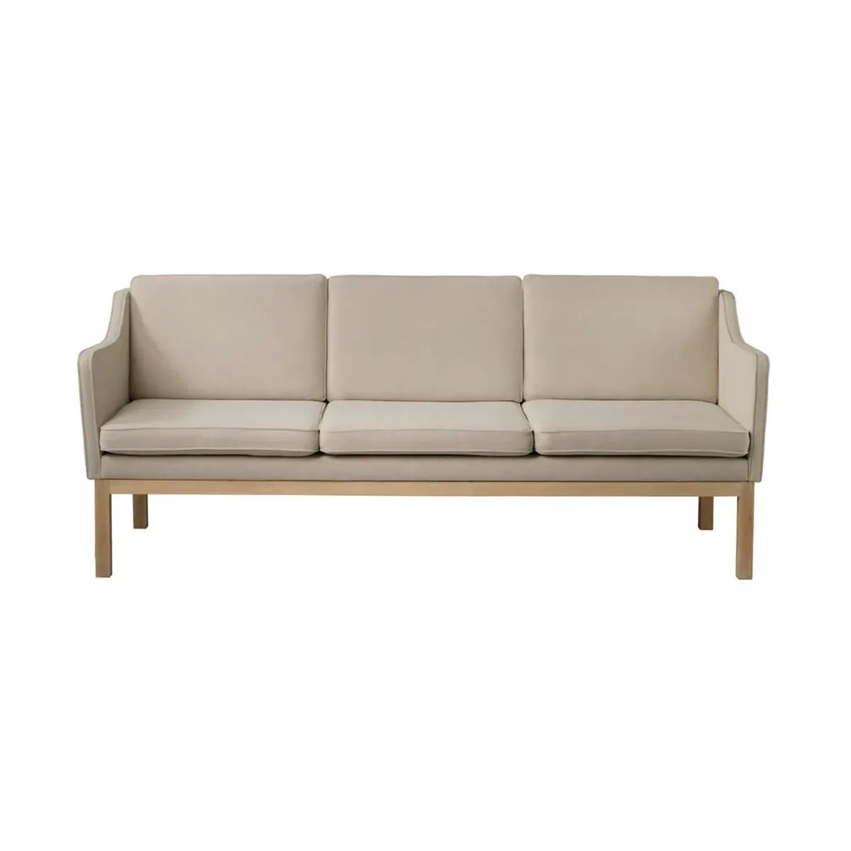 MK46 Mogens Koch 3-zits bank, Gelakt eiken-beige 90 FDB Møbler