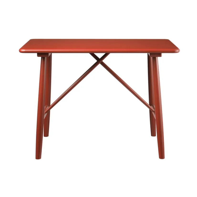 P10 kindertafel, Beech red painted FDB Møbler