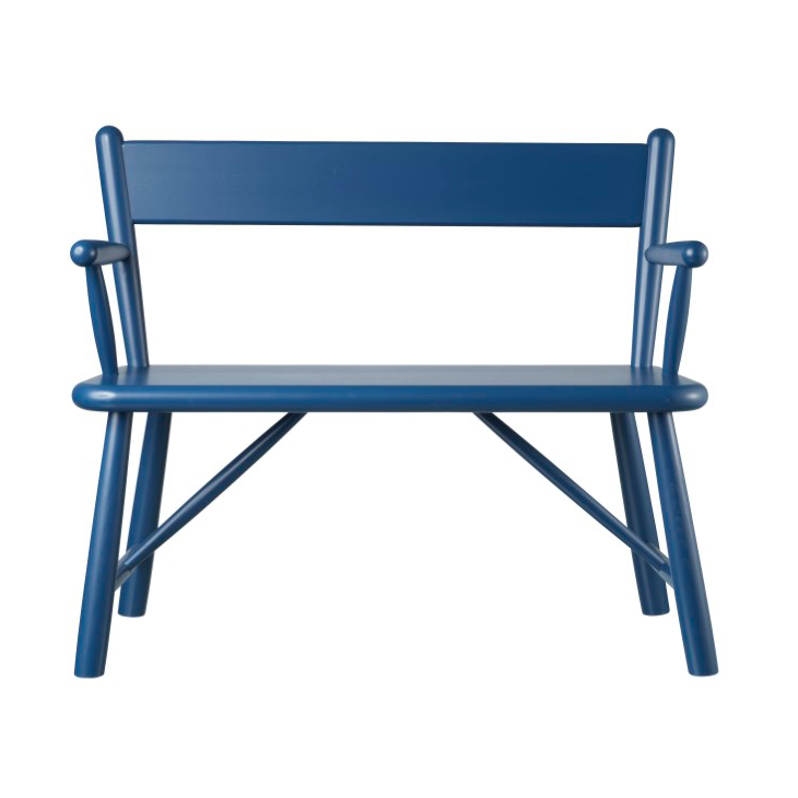 FDB Mobler P11 kinderbank Beech blue painted | Scandinavisch Interieur | Banken | Blauw