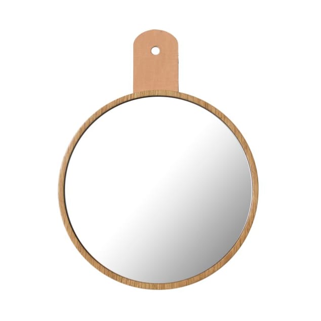 Q5 Allé spiegel met haak - Oak nature lacquered - FDB Møbler