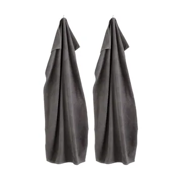 R33 Kirkeby badhanddoek 2-pack - Granite gray - FDB Møbler