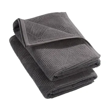 R33 Kirkeby badhanddoek 2-pack - Granite gray - FDB Møbler