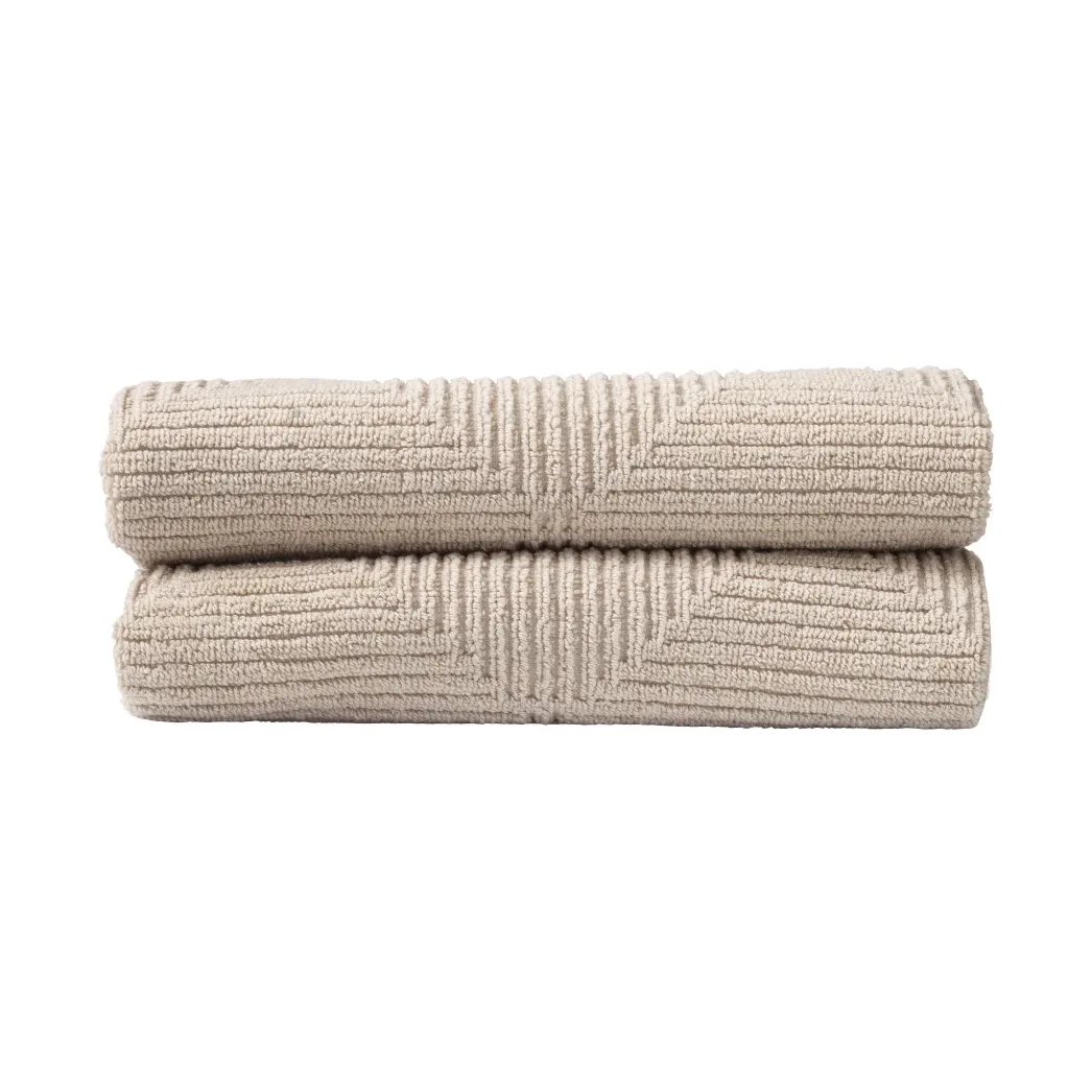 R33 Kirkeby handdoek 2-pack, Rainy day FDB Møbler