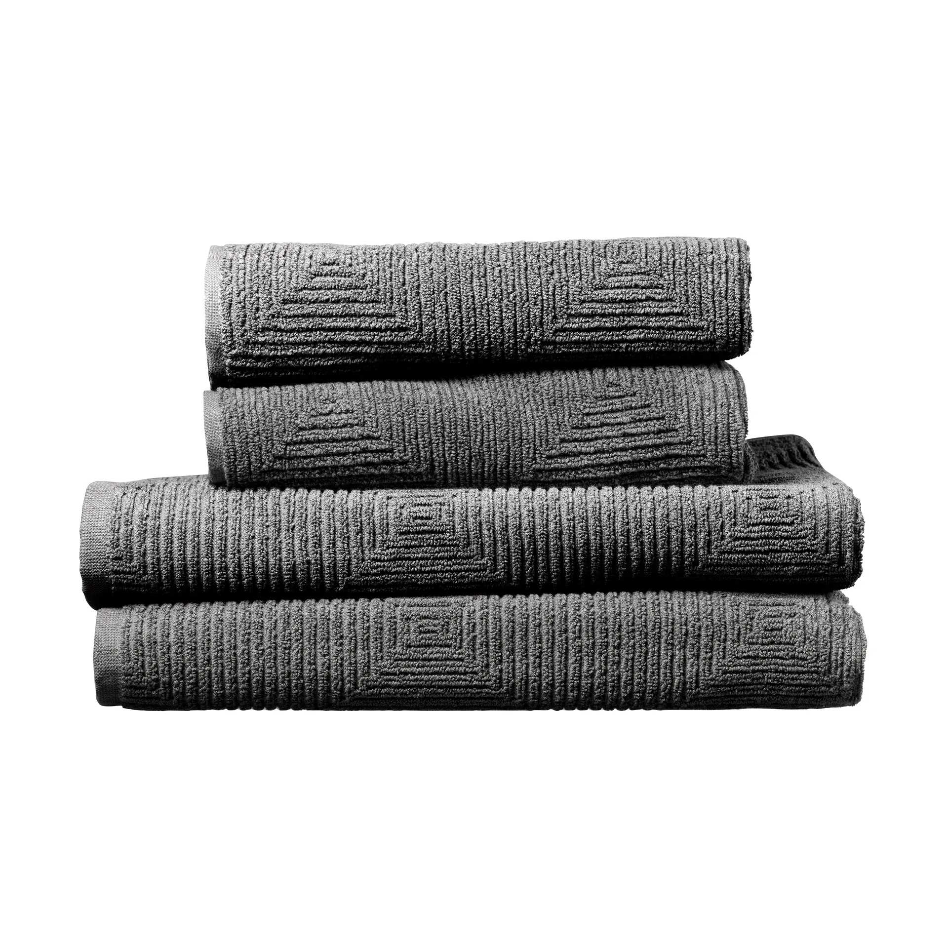 R33 Kirkeby handdoekenset 4-delig, Granite grey FDB Møbler