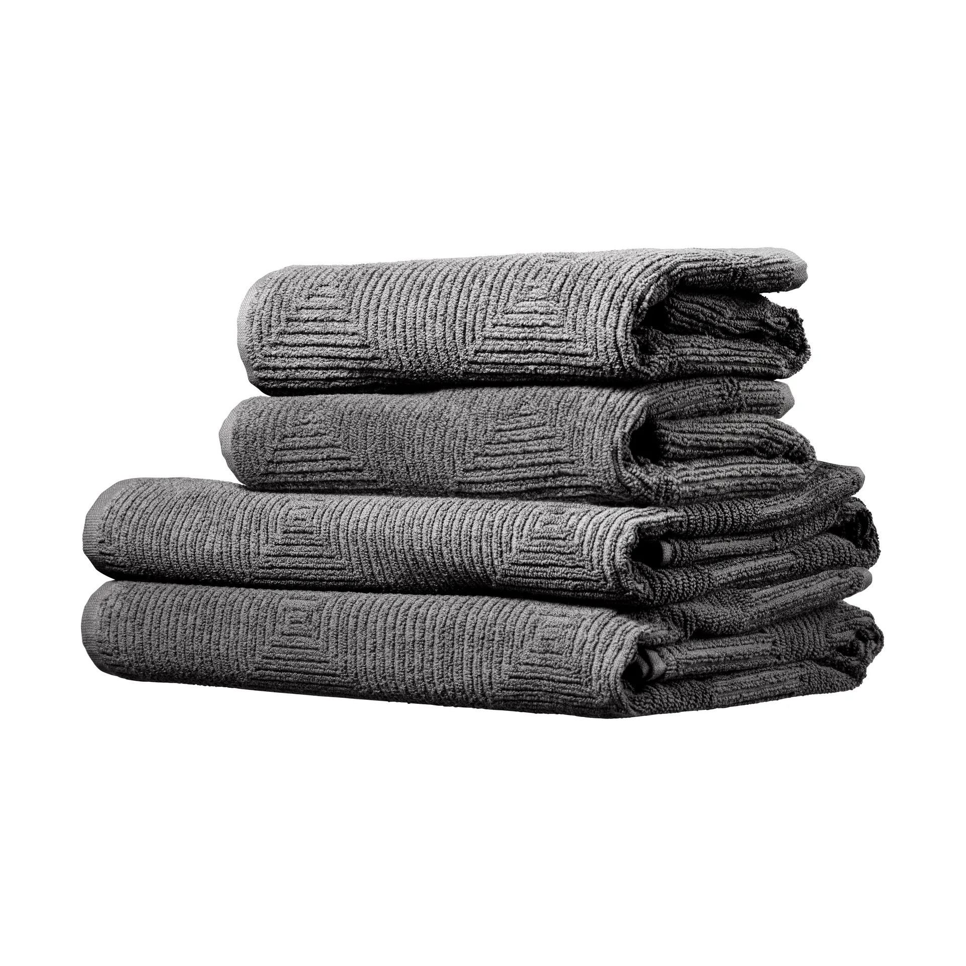 R33 Kirkeby handdoekenset 4-delig, Granite grey FDB Møbler