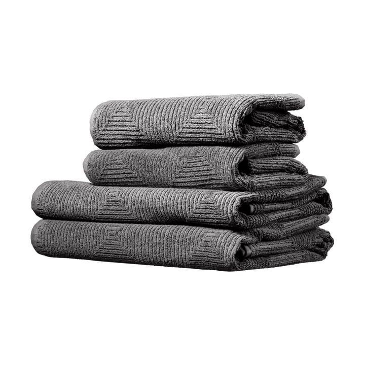 R33 Kirkeby handdoekenset 4-delig, Granite grey FDB Møbler
