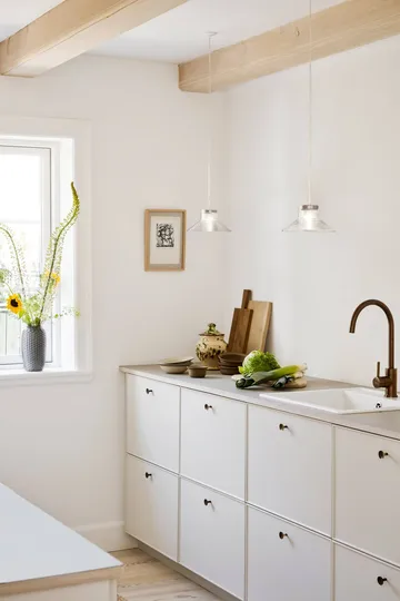 U11 Sletterhage pendel - Aluminium-opaalglas - FDB Møbler