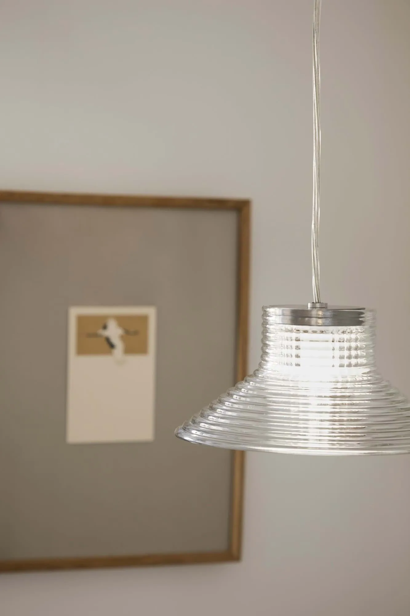 U11 Sletterhage pendel, Aluminium-opaalglas FDB Møbler