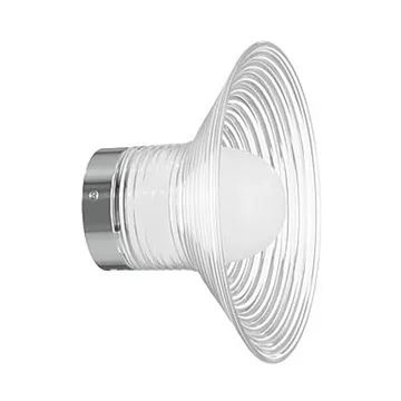 U12 Sletterhage wandlamp - Aluminium-opaalglas, vaste installatie - FDB Møbler