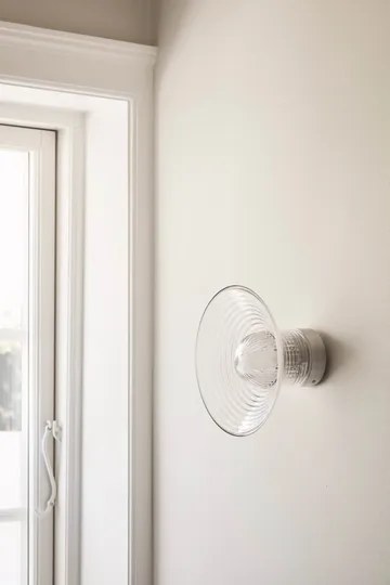 U12 Sletterhage wandlamp - Aluminium-opaalglas, vaste installatie - FDB Møbler