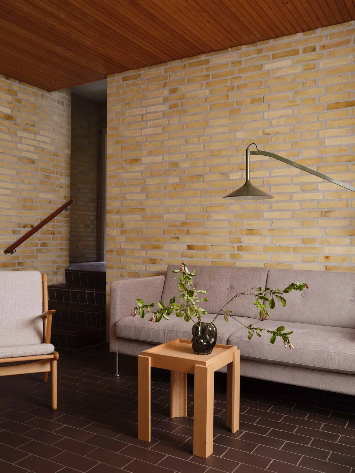 U17 Hasle wandlamp, Olijfgroen, 134 cm FDB Møbler