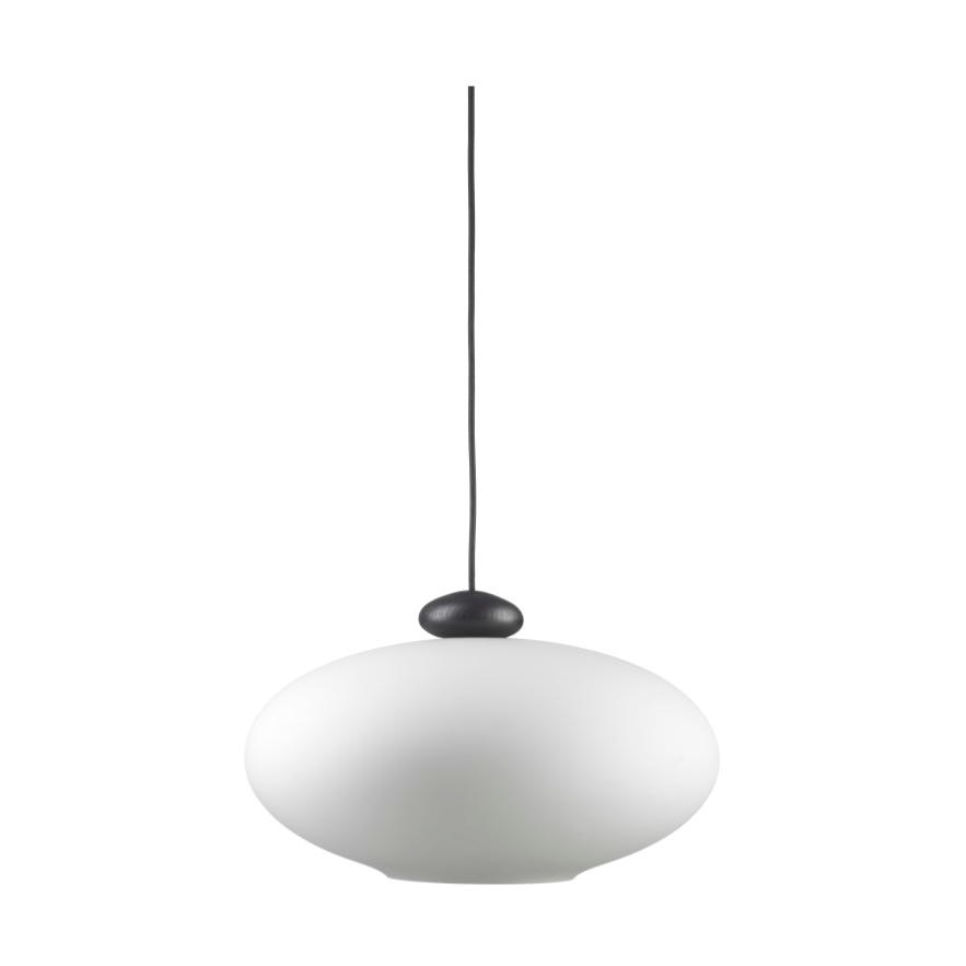 FDB Mobler U3 Hiti hanglamp Opal glass-oak black painted