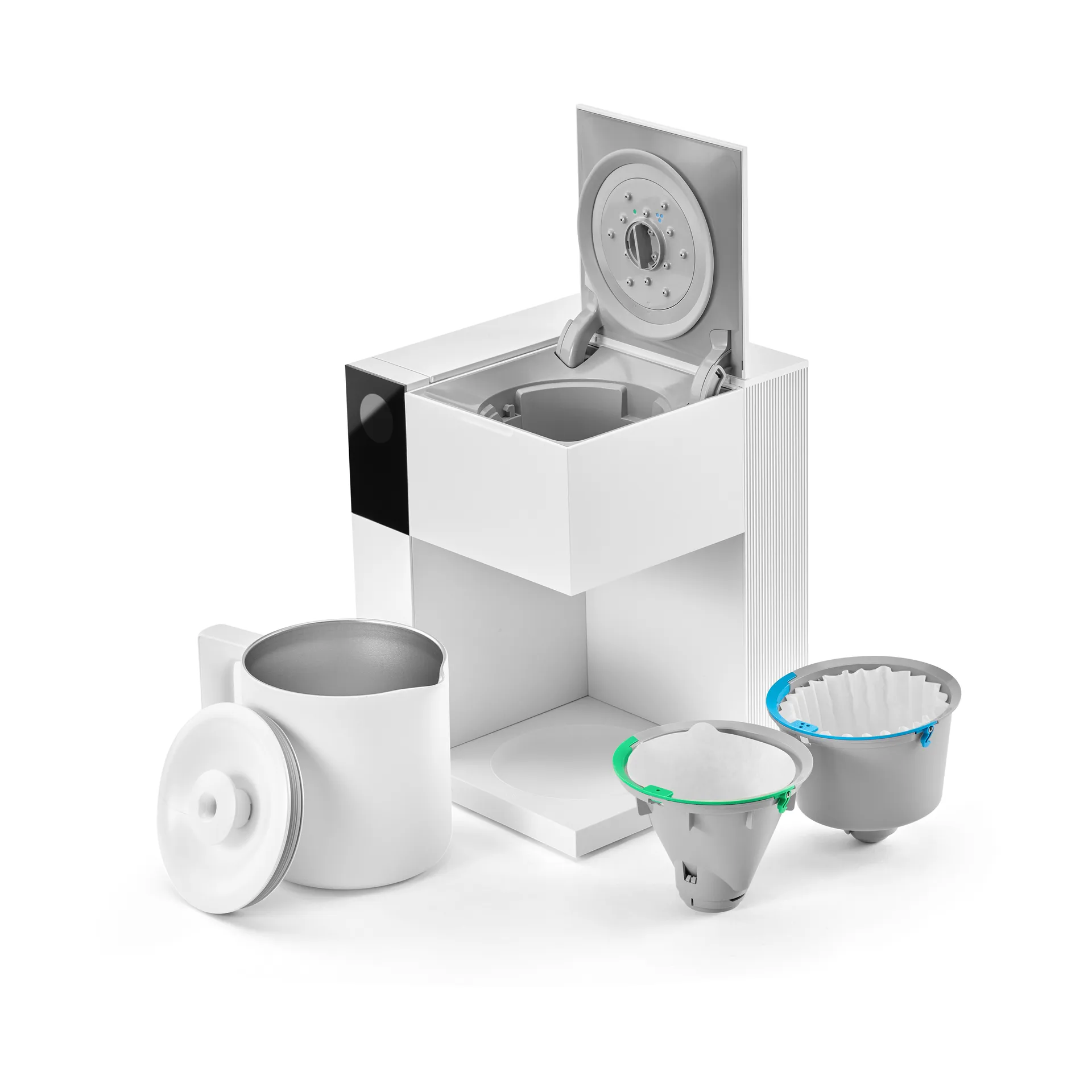 Aiden Precision koffiezetapparaat, Matte white Fellow