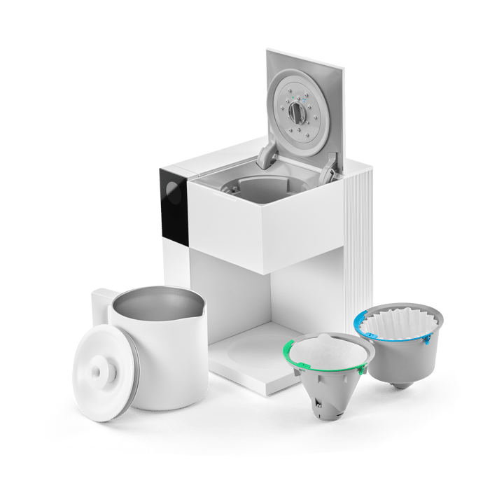 Aiden Precision koffiezetapparaat, Matte white Fellow