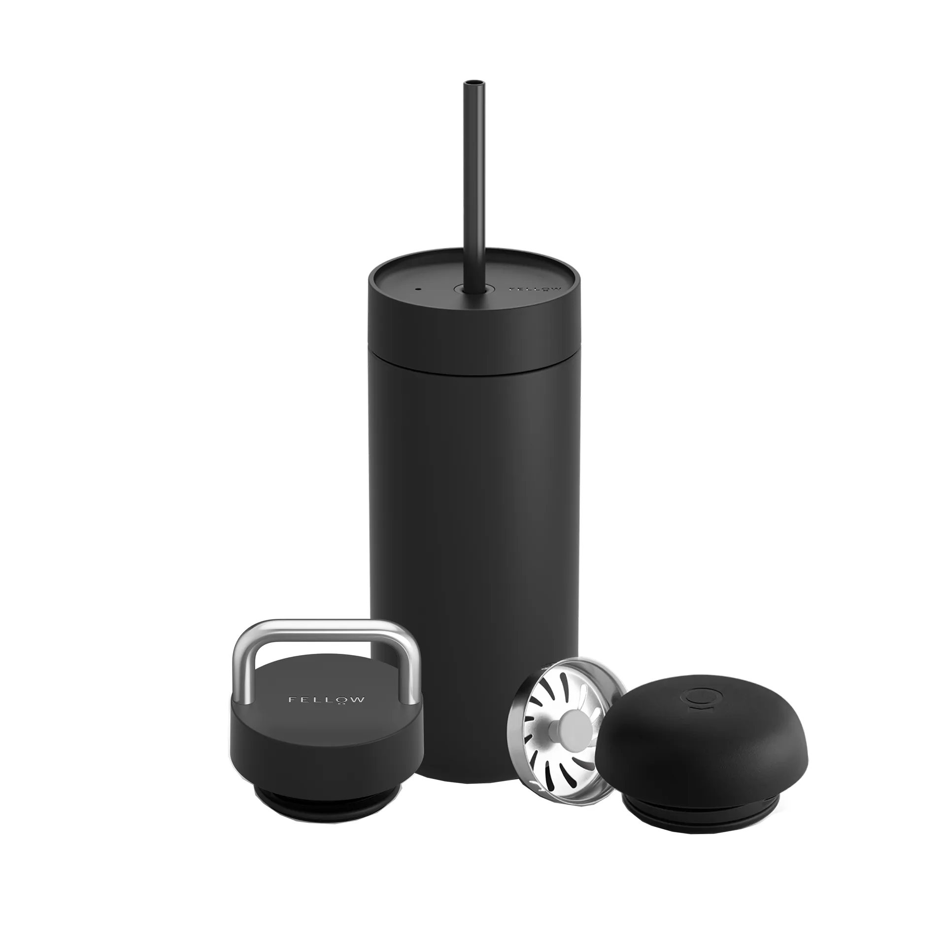 Carter Move thermosbeker 3-in-1 lock set, Matte black Fellow