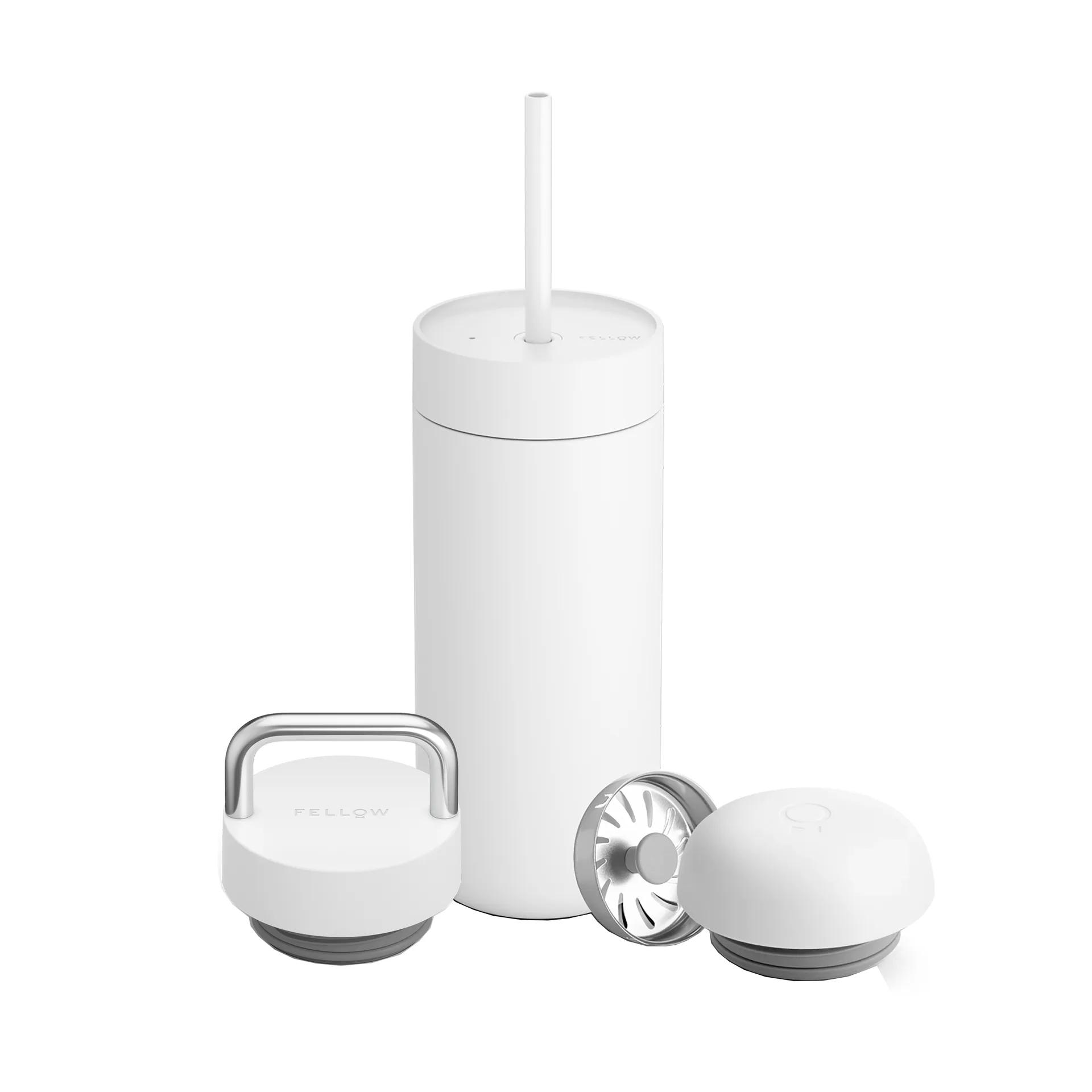 Carter Move thermosbeker 3-in-1 lock set, Matte white Fellow