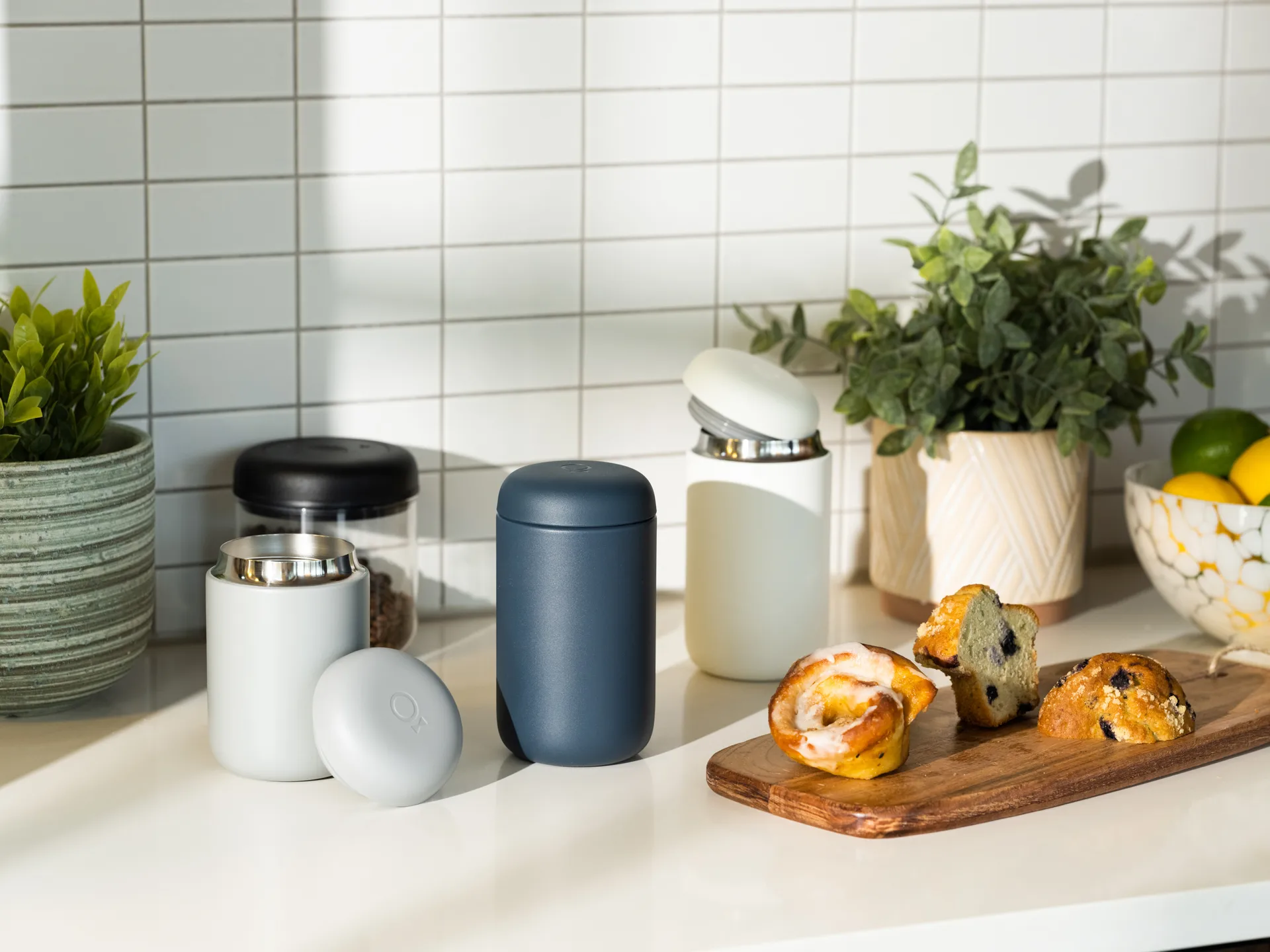 Carter thermosbeker met spatbescherming 35 cl, Matte grey Fellow