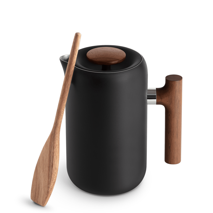 Clara koffiepers 70,9 cl, Matte black-walnut Fellow