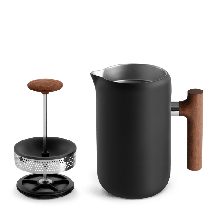 Clara koffiepers 70,9 cl, Matte black-walnut Fellow