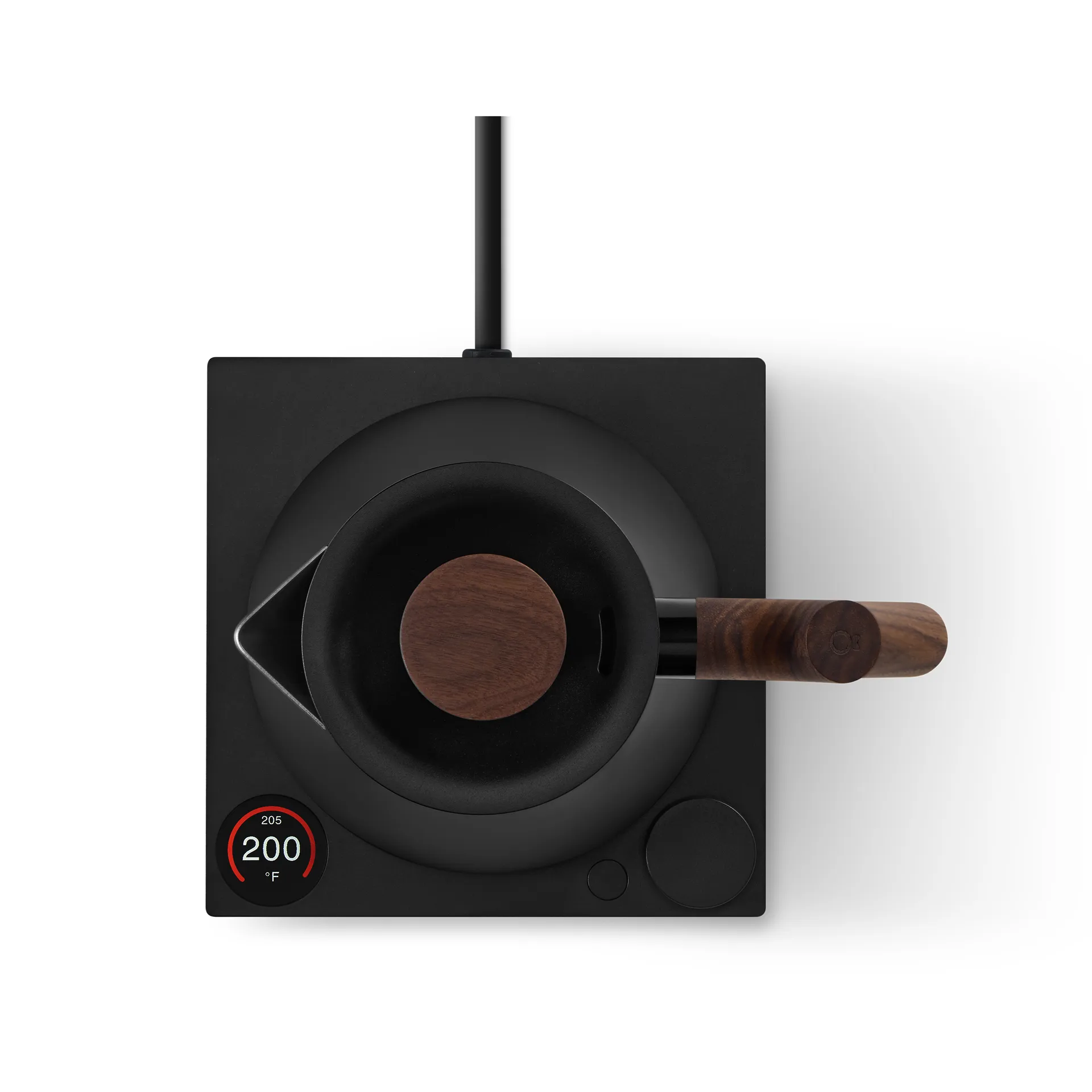 Corvo EKG Pro elektrische waterkoker 0.9 L, Matte black-walnut Fellow