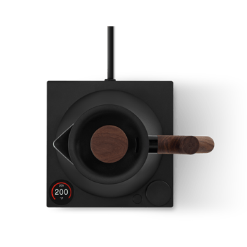 Corvo EKG Pro elektrische waterkoker 0.9 L - Matte black-walnut - Fellow