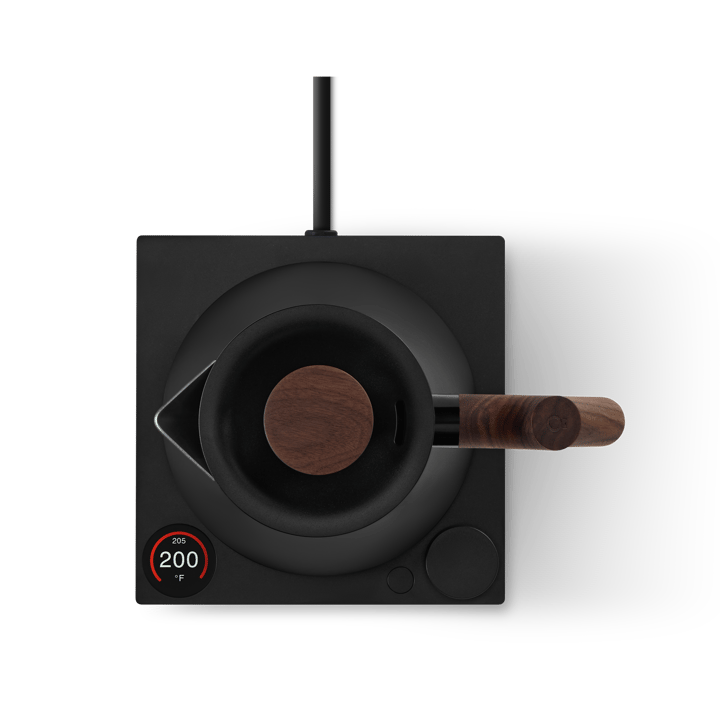 Corvo EKG Pro elektrische waterkoker 0.9 L, Matte black-walnut Fellow