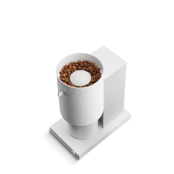 Opus Conical Burr elektrische koffiemolen, Matte white Fellow