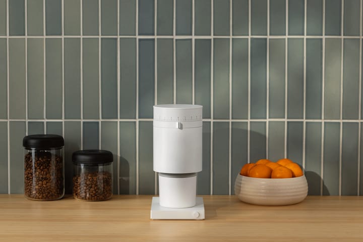 Opus Conical Burr elektrische koffiemolen, Matte white Fellow