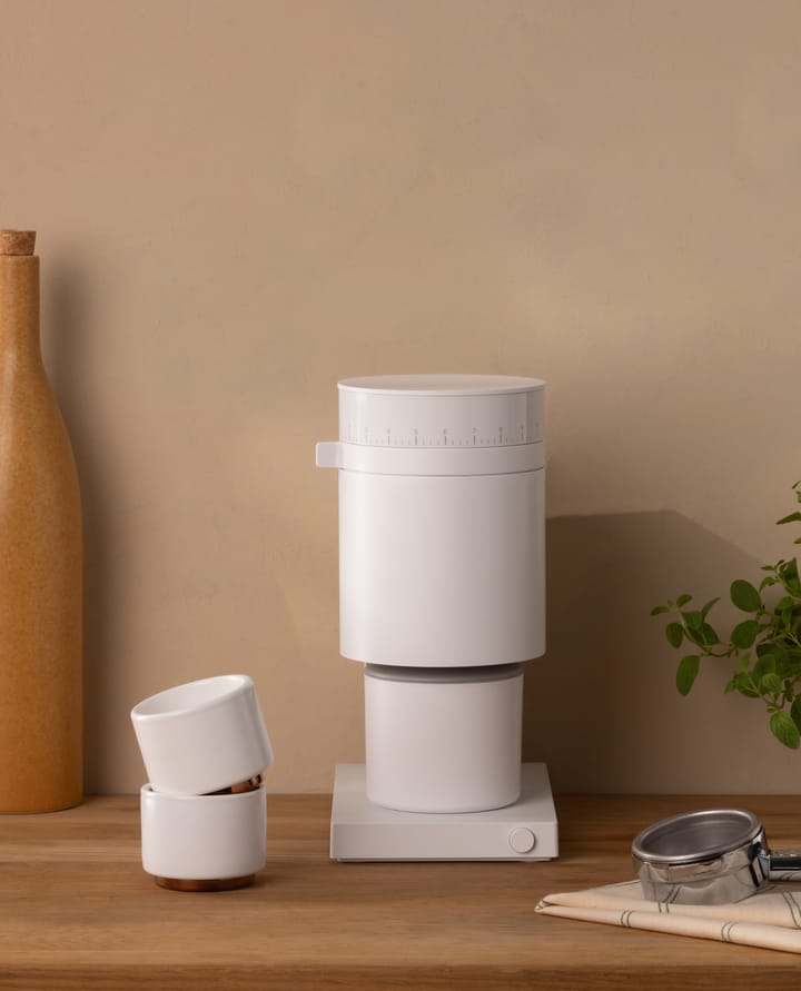 Opus Conical Burr elektrische koffiemolen, Matte white Fellow
