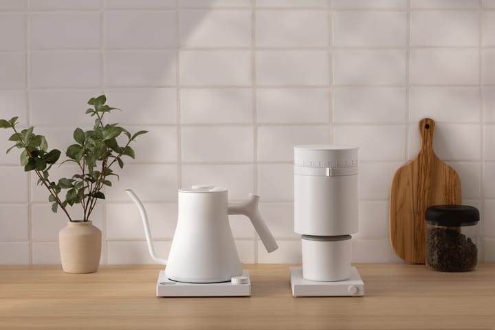 Opus Conical Burr elektrische koffiemolen, Matte white Fellow