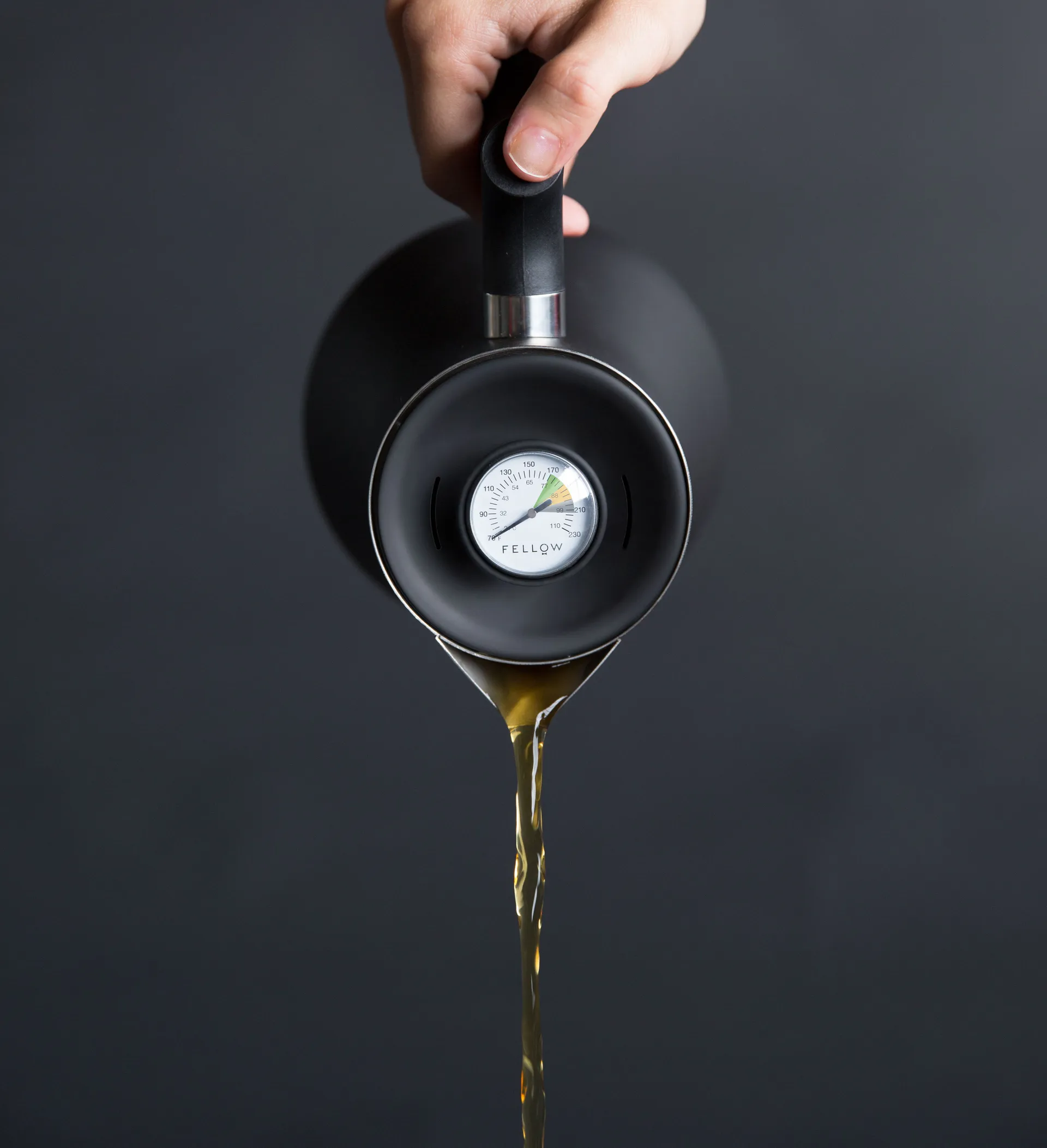 Raven theekoker voor fornuis 1 L, Matte black Fellow