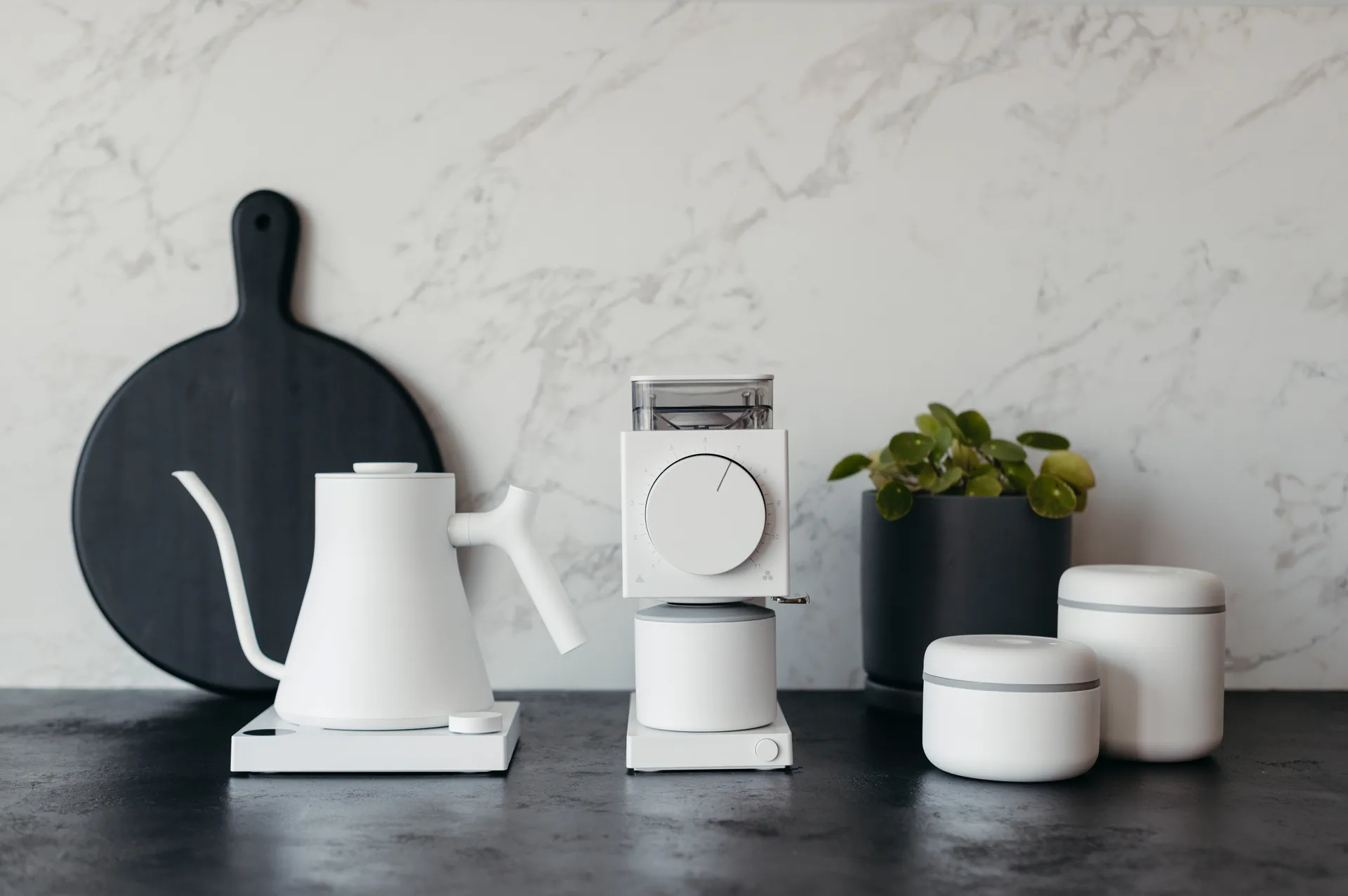 Stagg EKG Pro elektrische waterkoker 0.9 L, Matte white Fellow