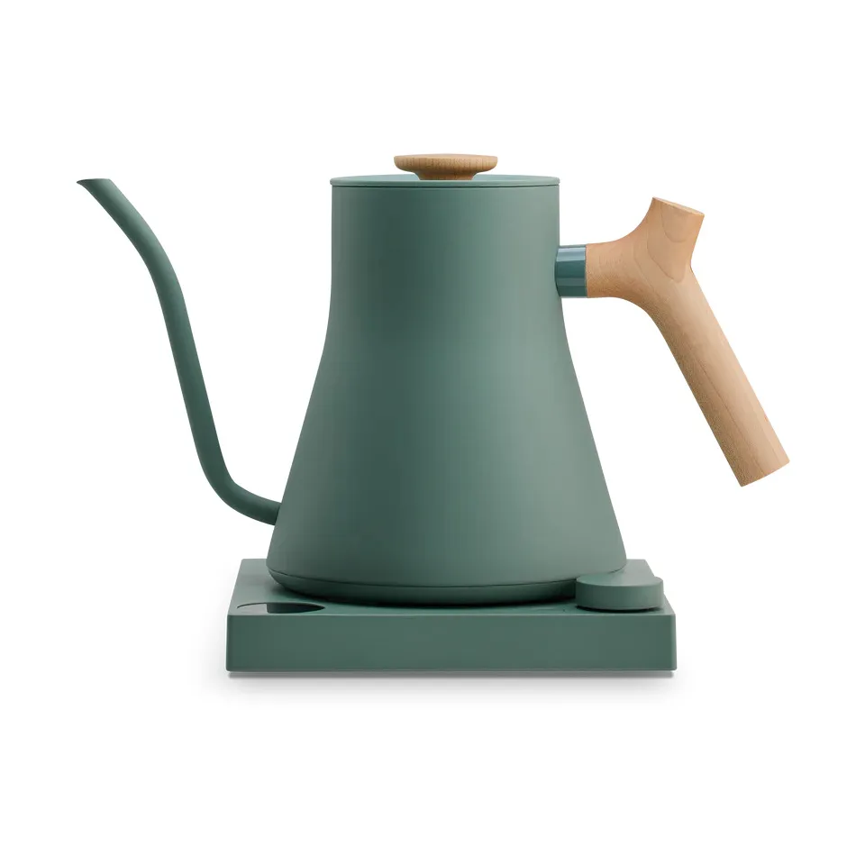 Stagg EKG Pro elektrische waterkoker 0.9 L, Smoke green-maple Fellow