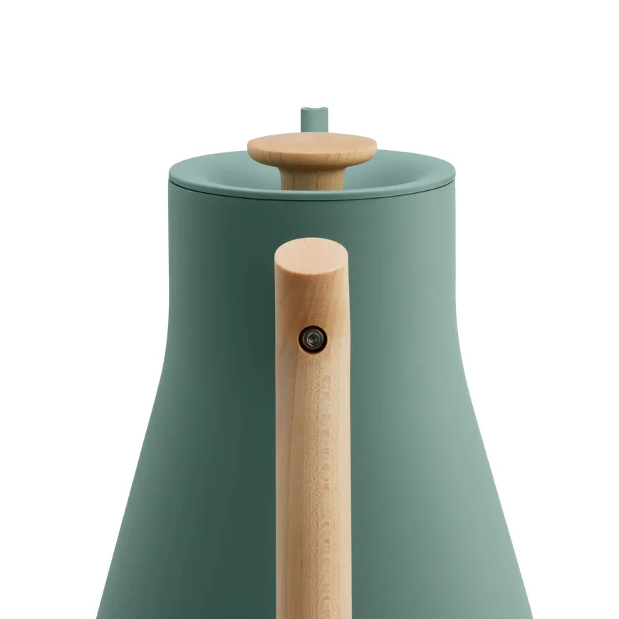 Stagg EKG Pro elektrische waterkoker 0.9 L, Smoke green-maple Fellow
