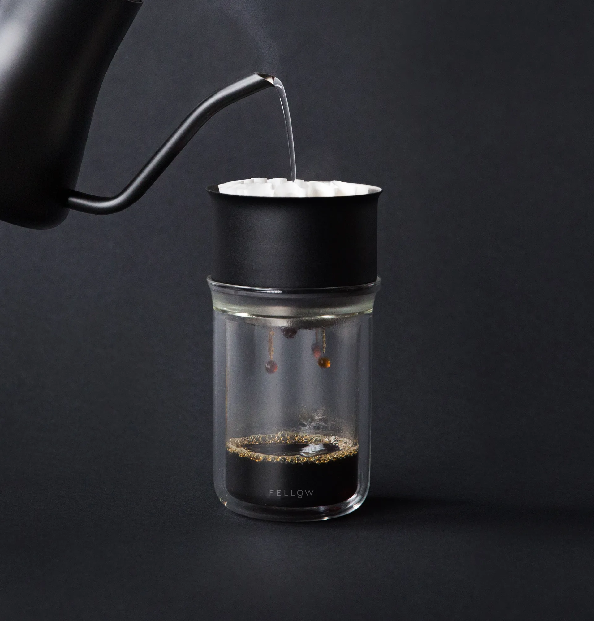 Stagg X pour-over dripper 2-pack, Matte black Fellow