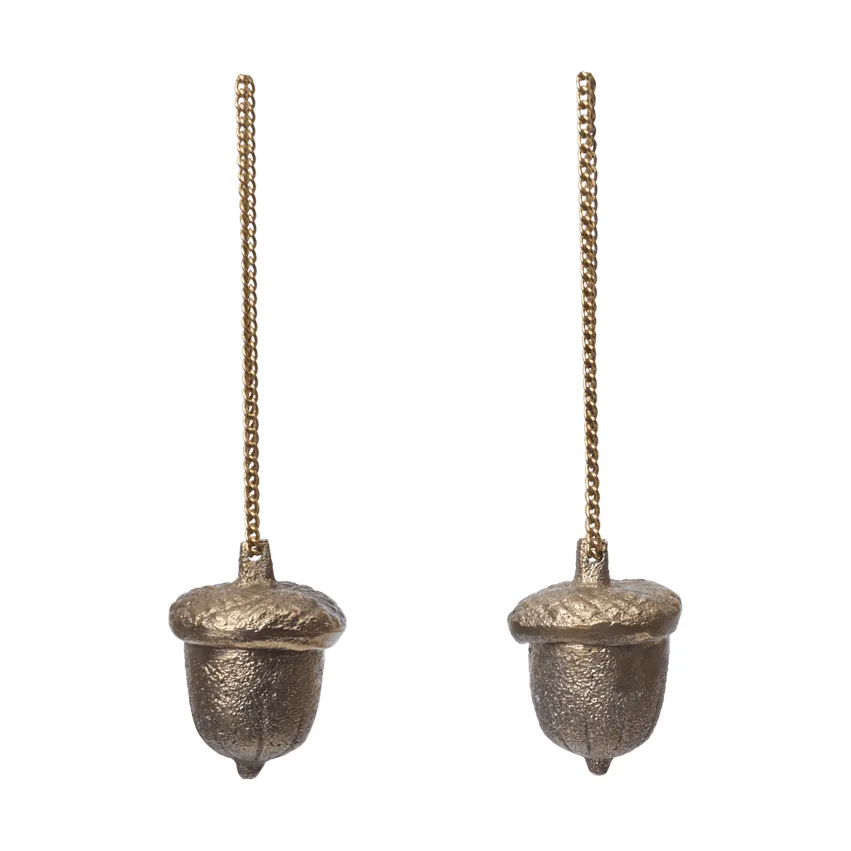 Acorn decoratiehanger 2-pack, Messing Ferm Living