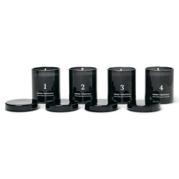 Adventskaars met geur 4-pack - Zwart - Ferm Living