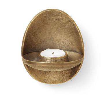 Agapé waxinelichtjeshouder wand - Brass finish - Ferm Living