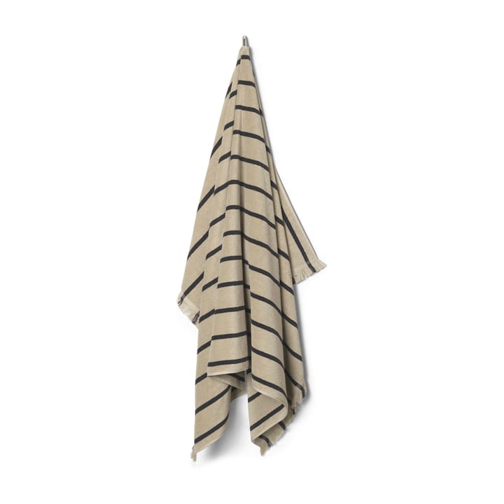 Alee badlaken 100x150 cm - Sand-Black - Ferm Living
