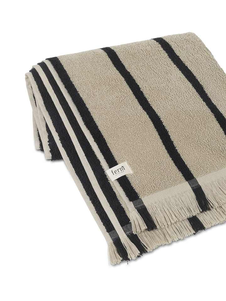 Alee handdoek 50x100 cm - Sand-black - ferm LIVING