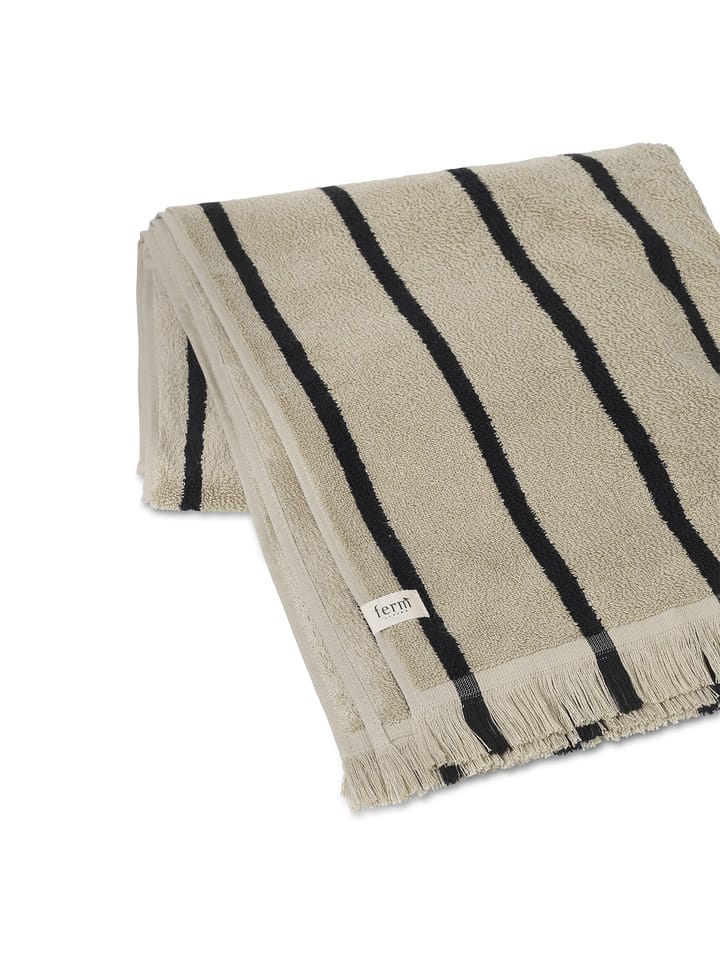 Alee handdoek 70x140 cm, Sand-black Ferm Living