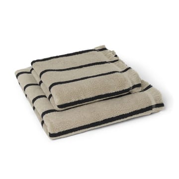 Alee handdoek 70x140 cm - Sand-black - Ferm Living