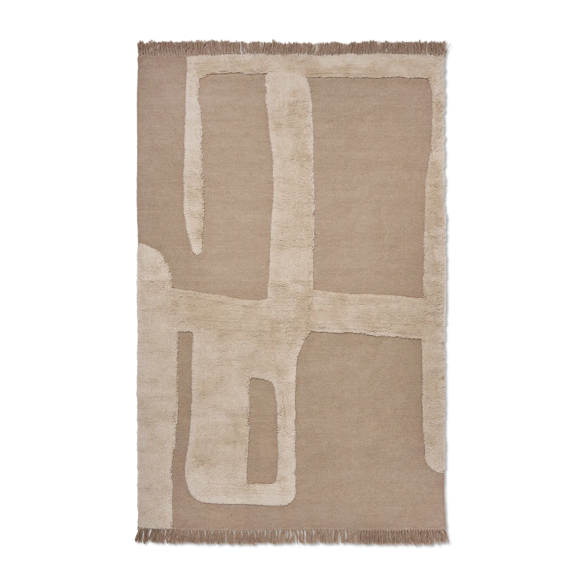 Alley wollen vloerkleed L 160x250 cm, Natural Ferm Living