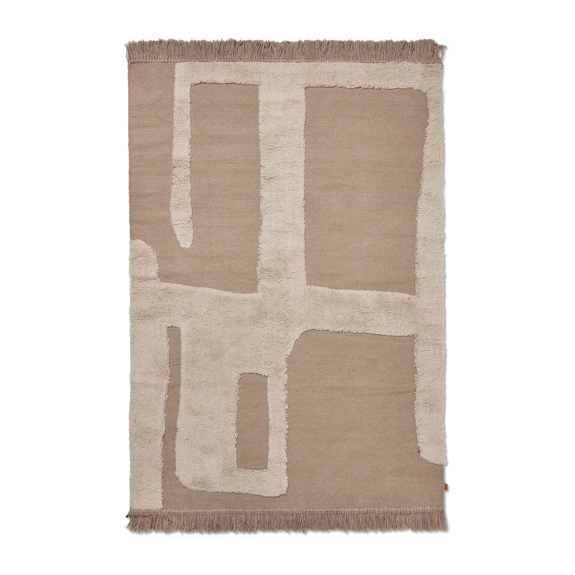 Alley wollen vloerkleed S 140x200 cm, Natural Ferm Living