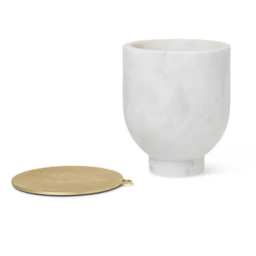 Alza ijsemmer - Wit marmer - Ferm Living