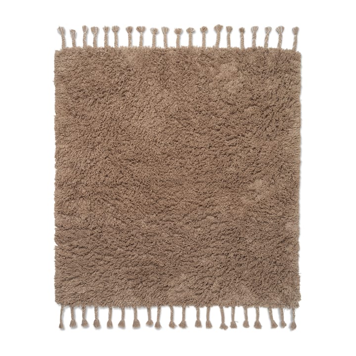 Amass long pile vloerkleed 140x140 cm - White Pepper - Ferm Living