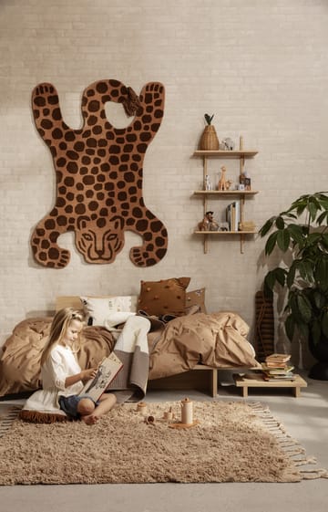 Amass long pile vloerkleed 140x140 cm - White Pepper - Ferm Living