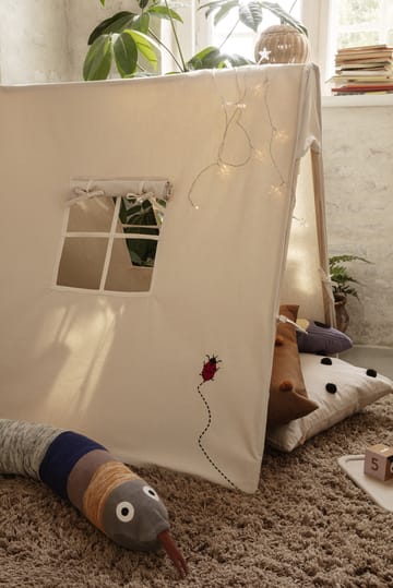 Amass long pile vloerkleed 140x140 cm - White Pepper - Ferm Living