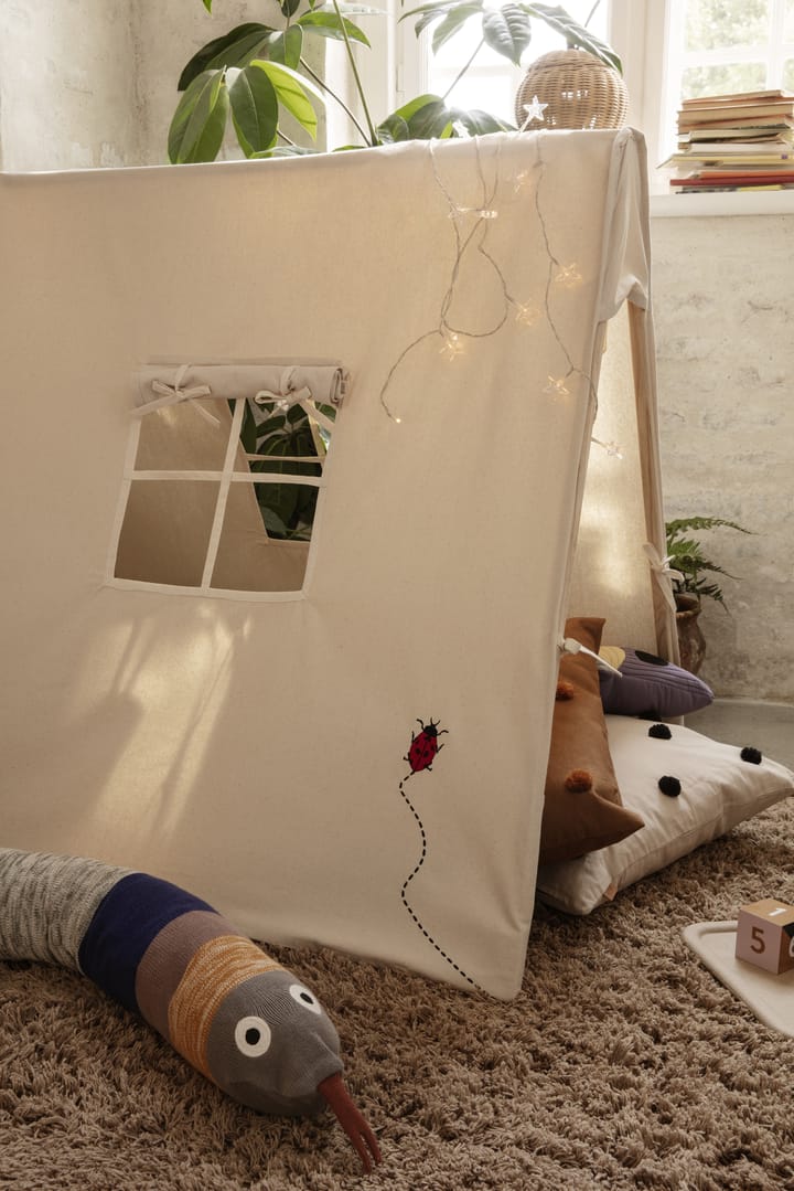 Amass long pile vloerkleed 140x140 cm, White Pepper Ferm Living