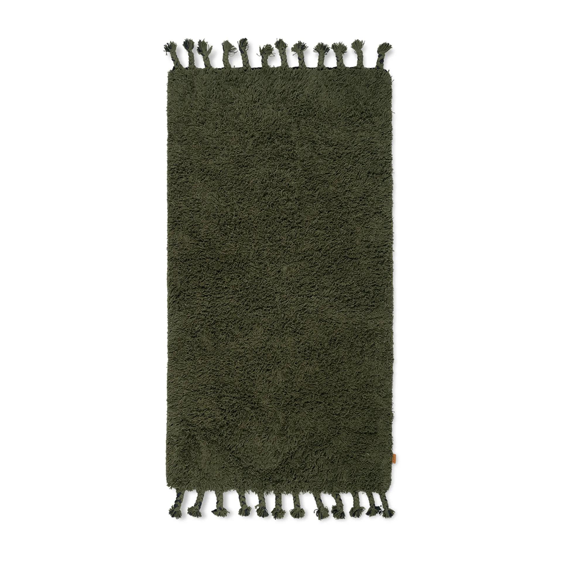Amass long pile vloerkleed 70x140 cm, Olive Ferm Living